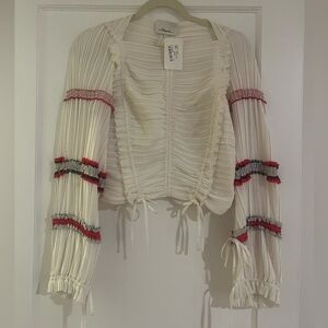 3.1 Phillip Lim - Pleated Blouse - Size 0